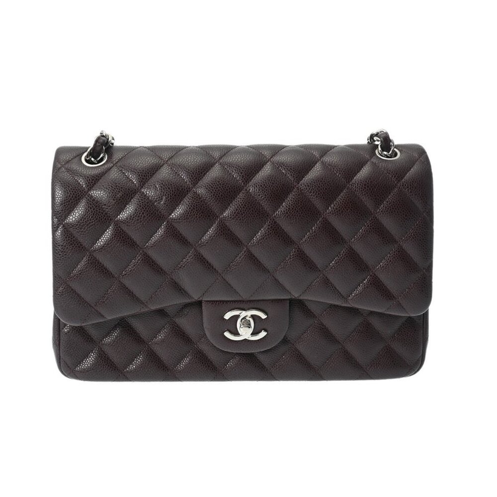 CHANEL Matrasse ChainShoulder W flap 11.8" purple